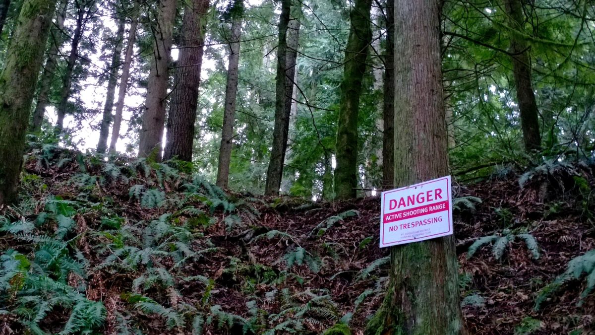 Danger: Active Shooting Range. No Trespassing.