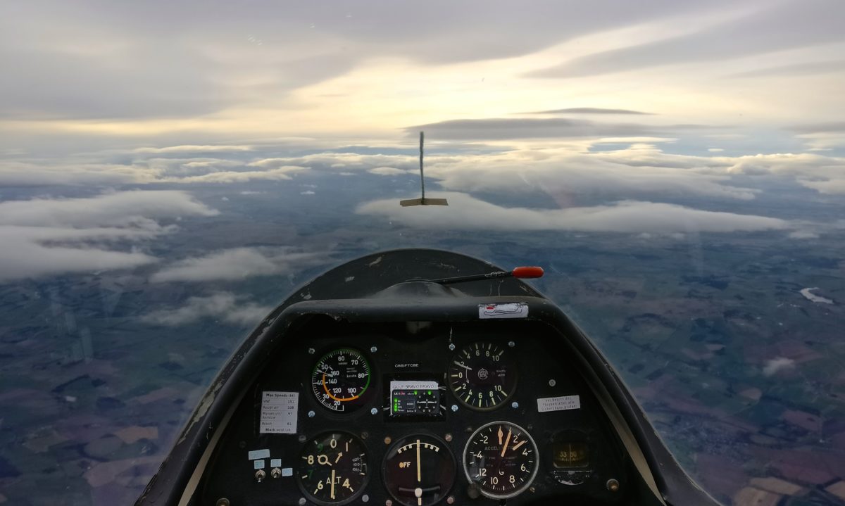 Flying a glider at Portmoak